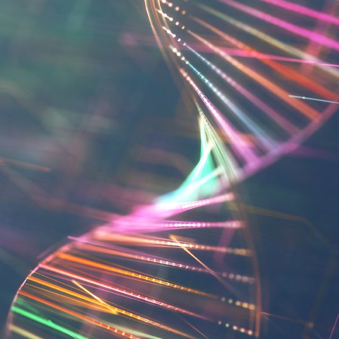 Abstract DNA double helix (illustration)